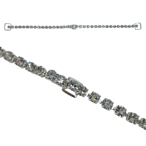 Back Connector - 1 Row 6 mm Crystals