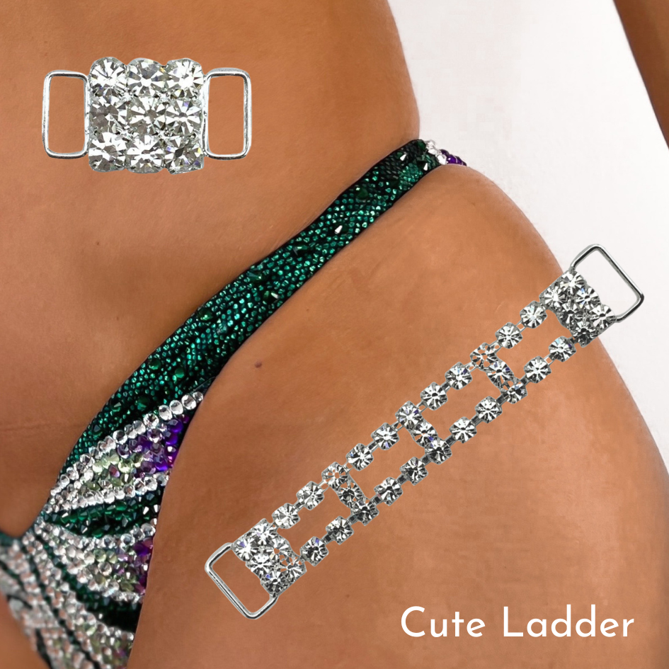 Figure Connector Set - Strap: Cute Ladder,  Middle: 3 Row 4mm - 2cm