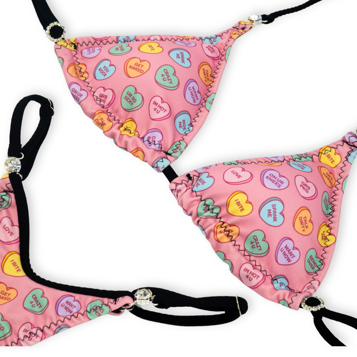 Candy Hearts Posing Bikini - Ready to Ship