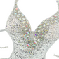 One Piece Swimsuit - White Sequin Galaxy AB