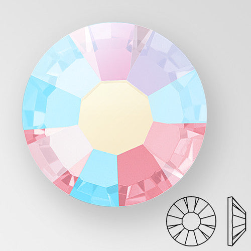 Preciosa Crystal Rhinestone Maxima -  Light Rose AB