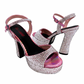 Embellished Heels - Size 8 - Silver