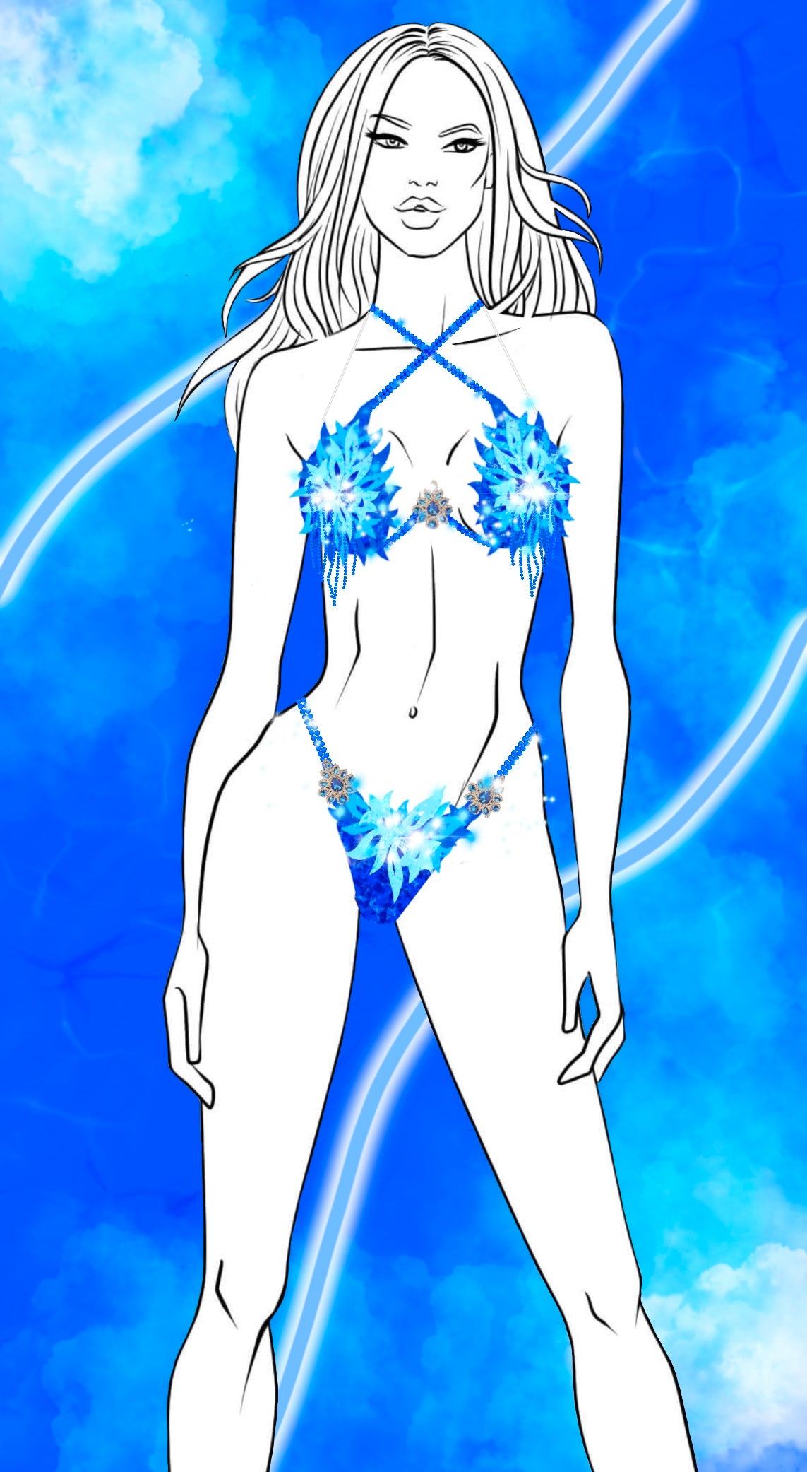 Couture Design - Cerulean Spark