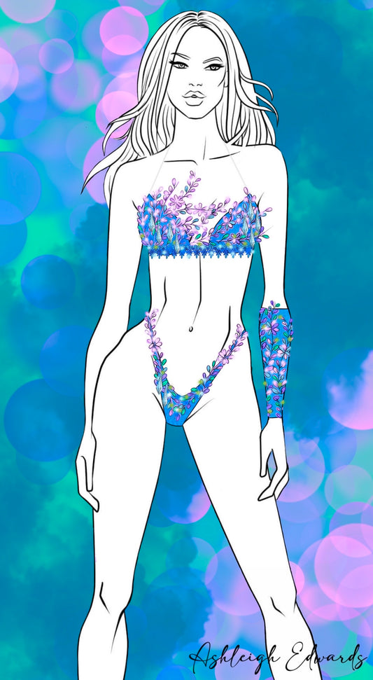 Couture Design - Lagoon Bloom