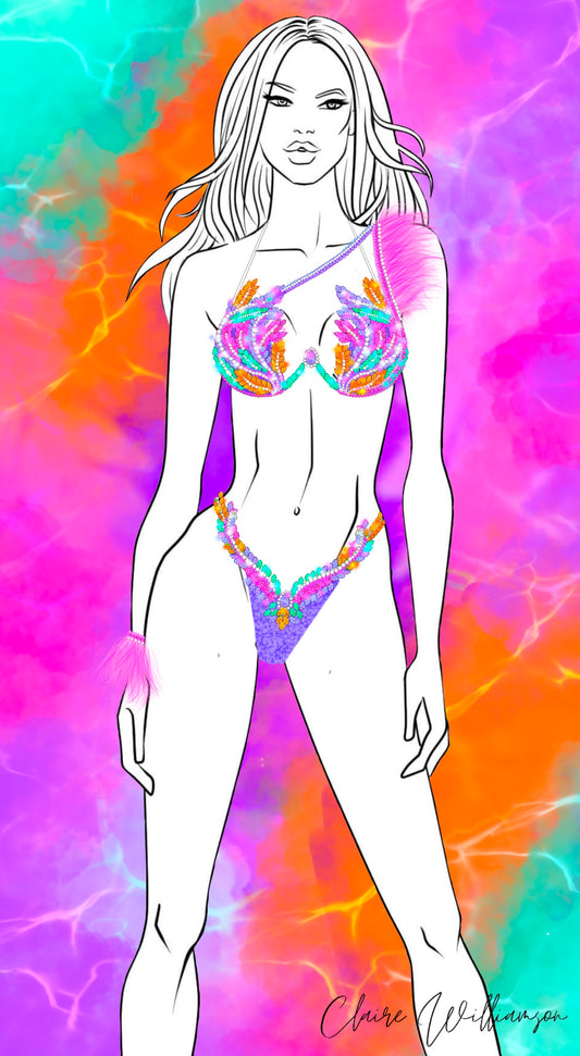 Couture Design - Neon Showgirl