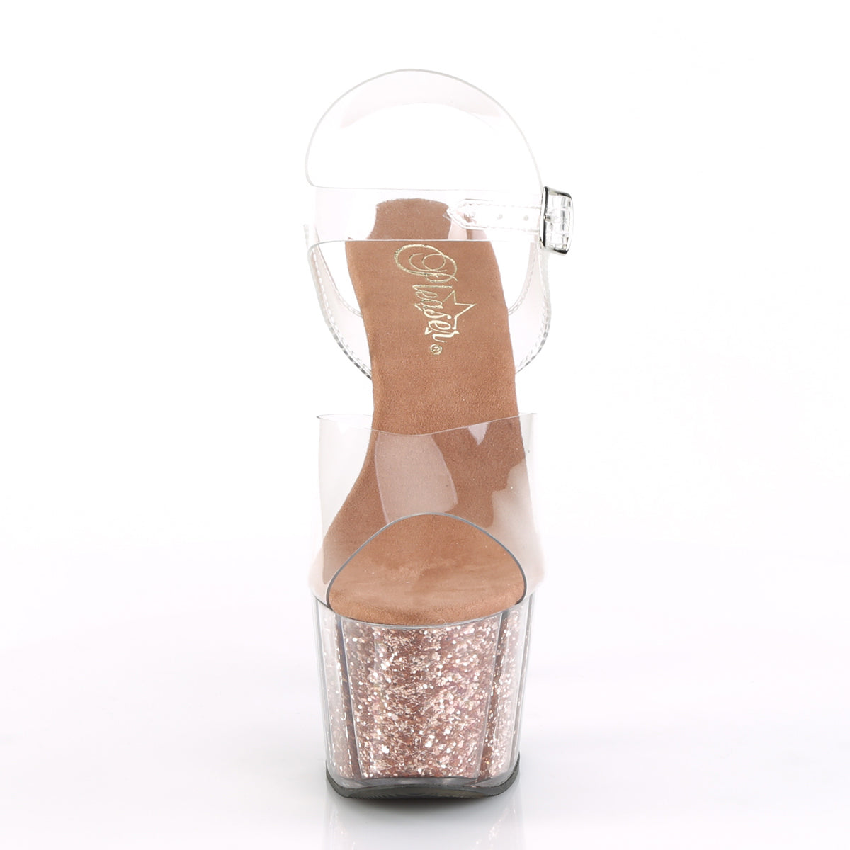 ADORE-708G Clr/Rose Gold Glitter Inserts