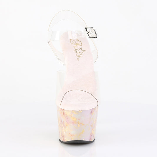 ADORE-708MB Clr/Blush-Gold Marble