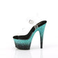 ADORE-708SS Clr/Blk-Turquoise Multi Glitter