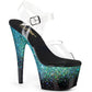 ADORE-708SS Clr/Blk-Turquoise Multi Glitter