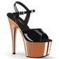 ADORE-709 Blk Pat/Rose Gold Chrome