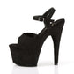 ADORE-709FS Blk Faux Suede/Blk Faux Suede