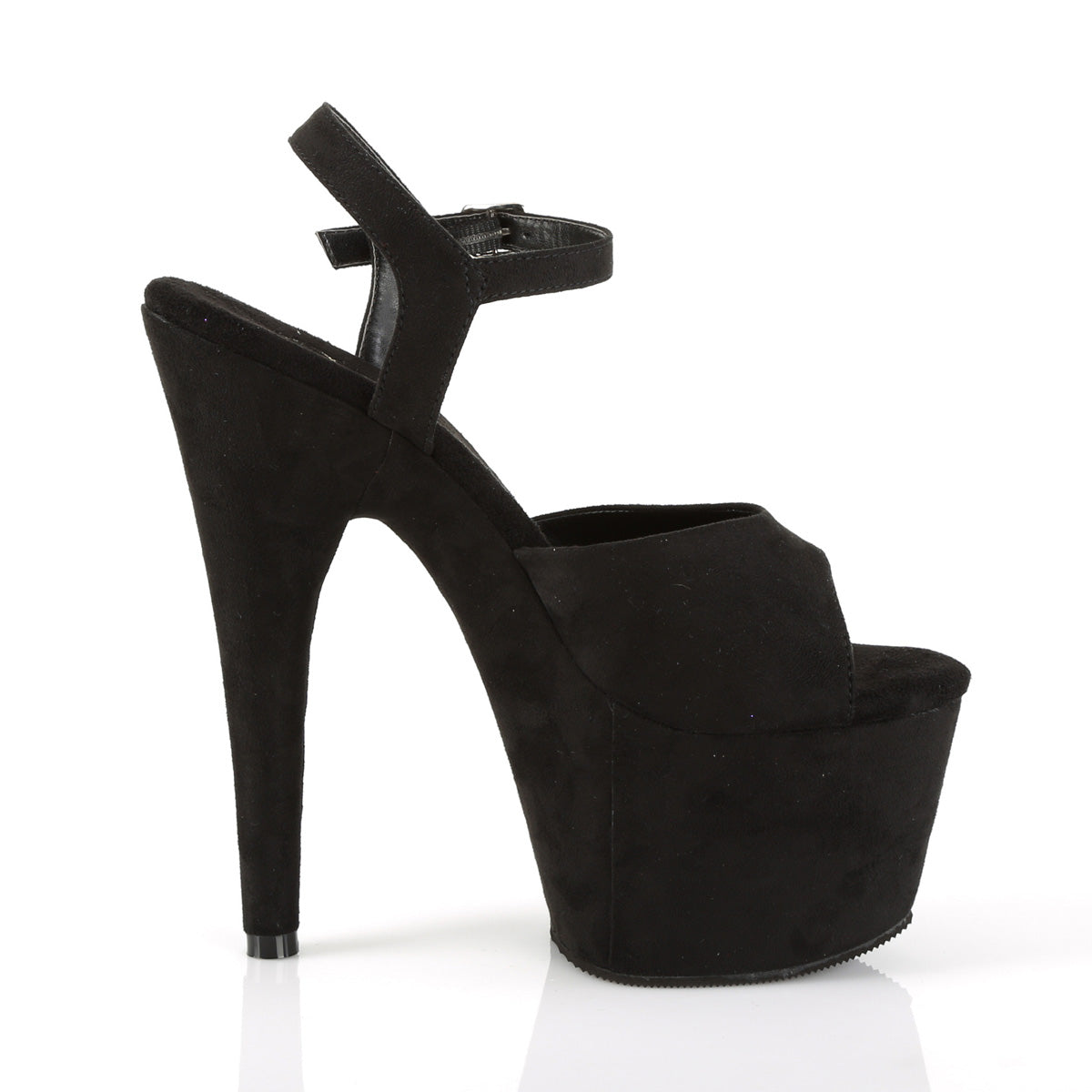 ADORE-709FS Blk Faux Suede/Blk Faux Suede