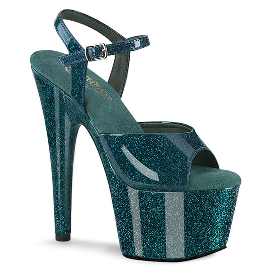 ADORE-709GP Teal Glitter Pat/M