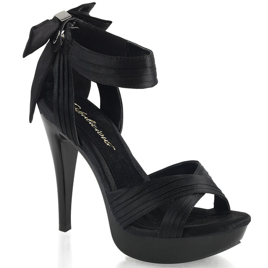 COCKTAIL-568 Blk Satin/Blk