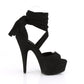 DELIGHT-679 Blk Faux Suede/Blk Faux Suede