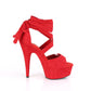 DELIGHT-679 Red Faux Suede/Red Faux Suede