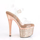 ESTEEM-708CHLG Clr/Rose Gold Chrome-Multi Glitter