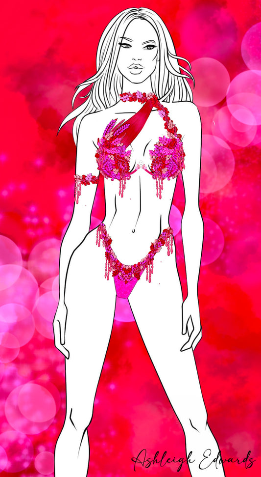 Couture Design - Jardin Rouge