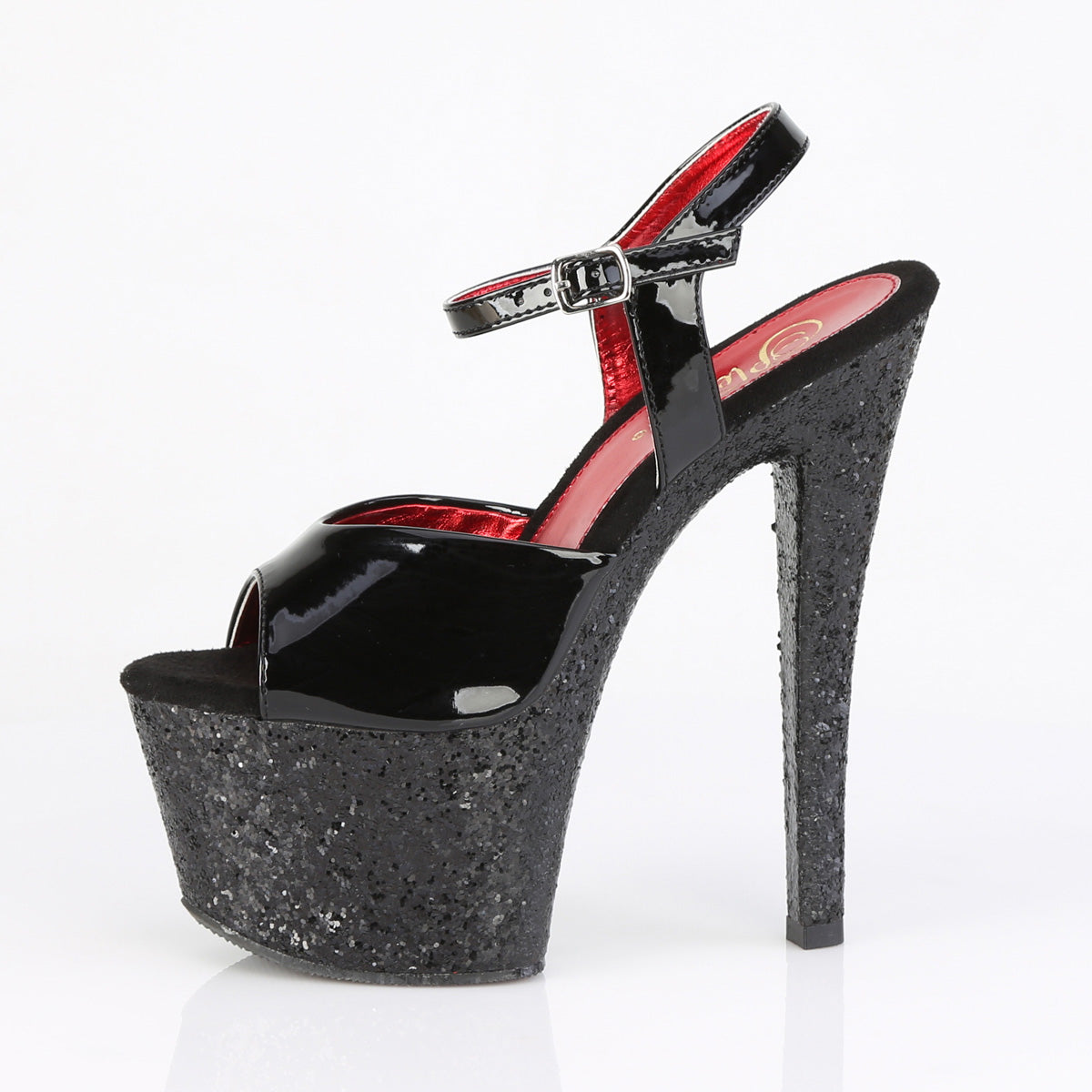 SKY-309 Blk Pat/Blk Glitter