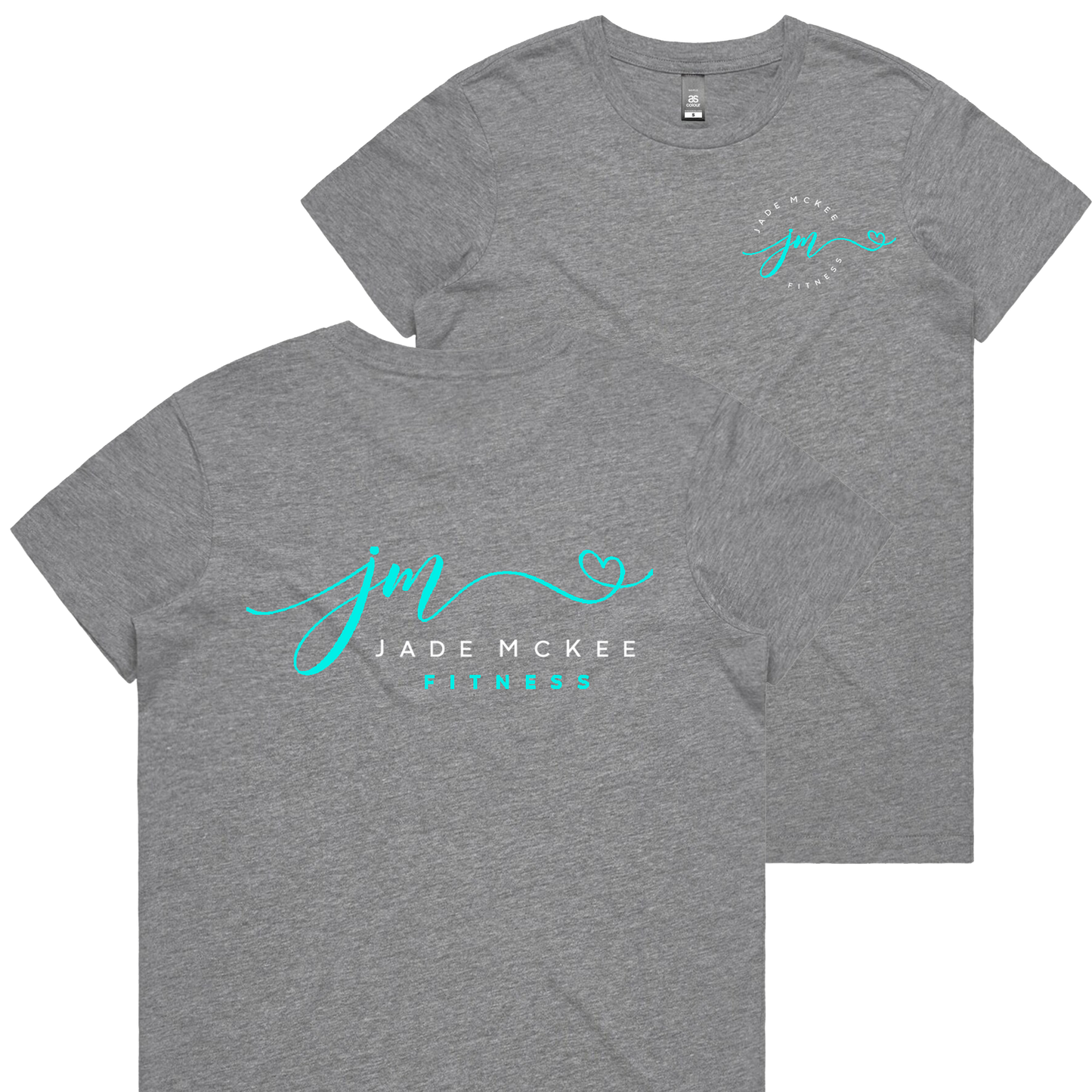 JMF Fitted Grey Marle Tee