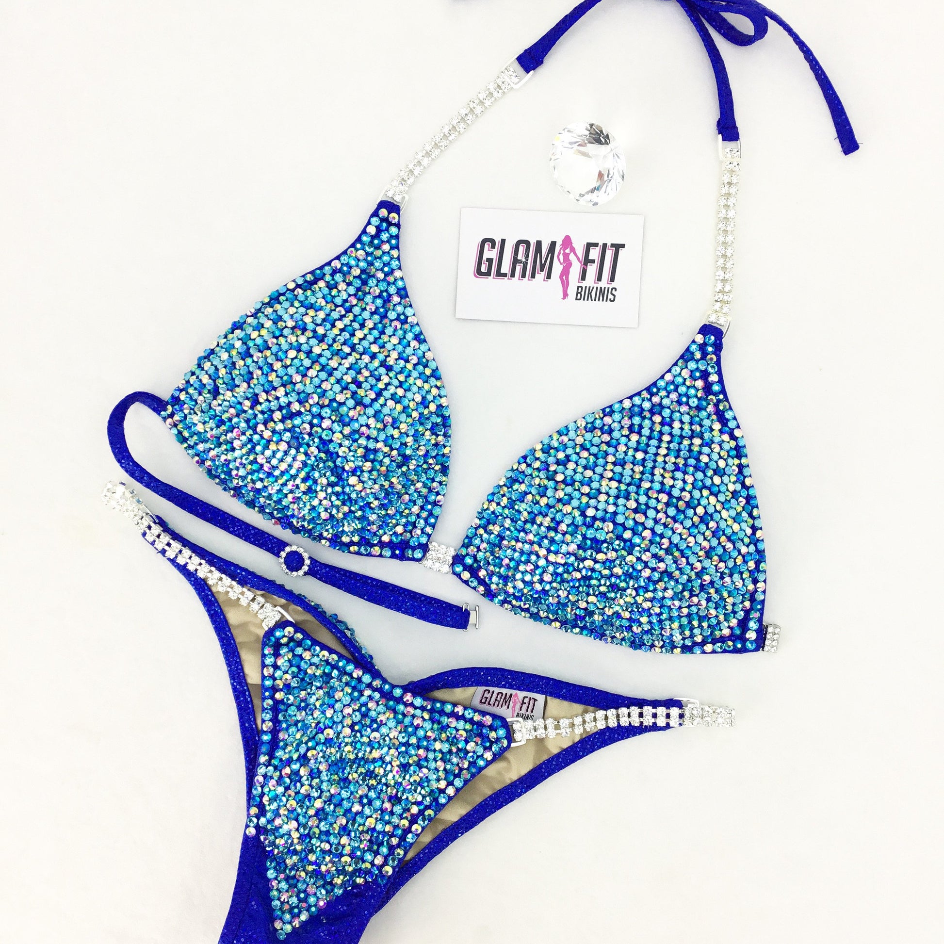 glamfit bikinis figure suit competition bikini ifbb npc icn anb embellished