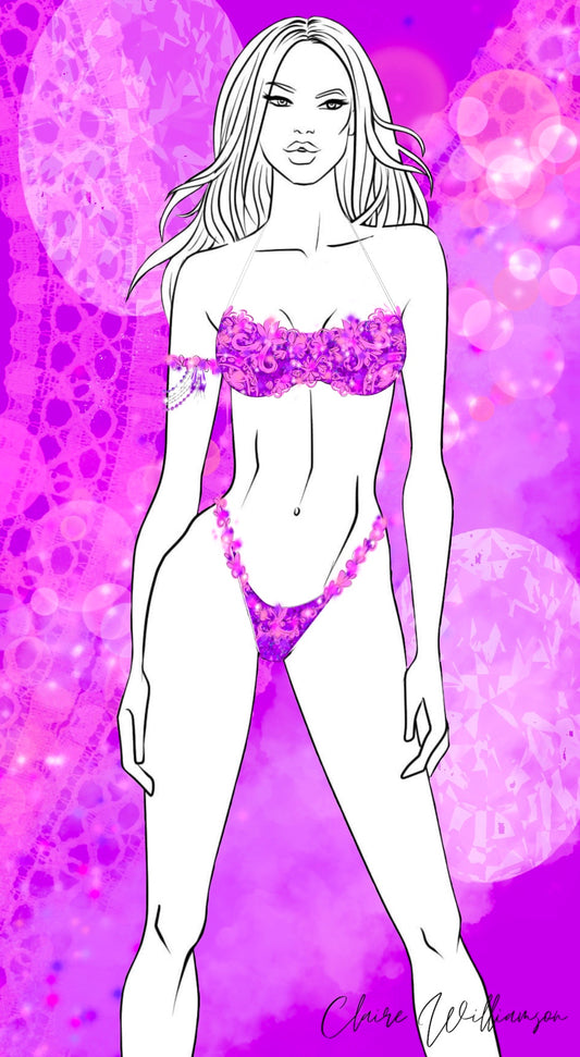 Couture Design -  Fuchsia Vogue
