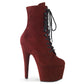ADORE-1020FSMG Burgundy Faux Suede - size 8